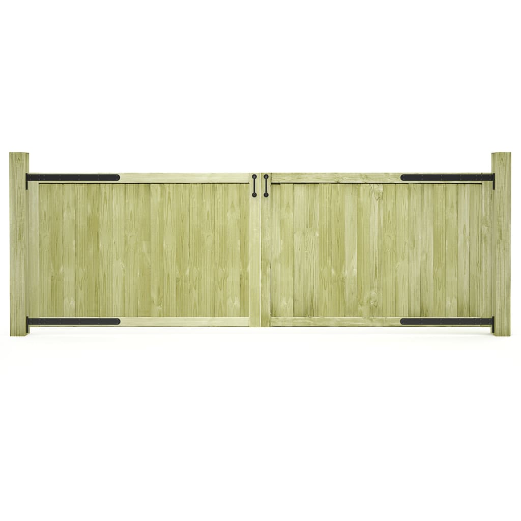 vidaXL Garden Gates 2 pcs Impregnated Pinewood 300x100 cm