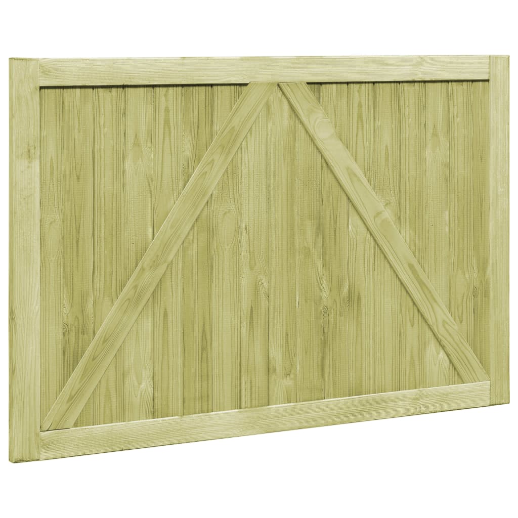 vidaXL Garden Gates 2 pcs Impregnated Pinewood 300x100 cm