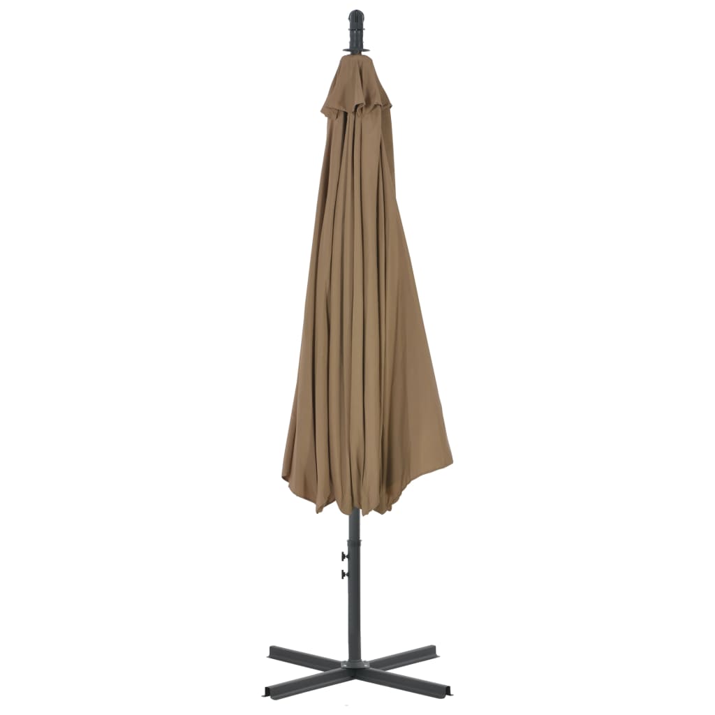 Cantilever Garden Parasol | Taupe | Polyester, Steel | Large