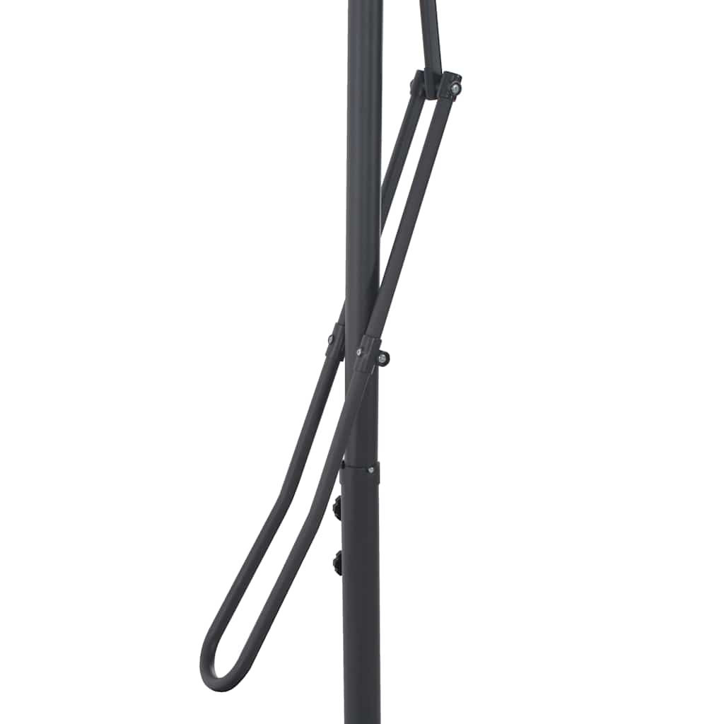 44884 vidaXL Outdoor Parasol with Steel Pole 250x250 cm Taupe