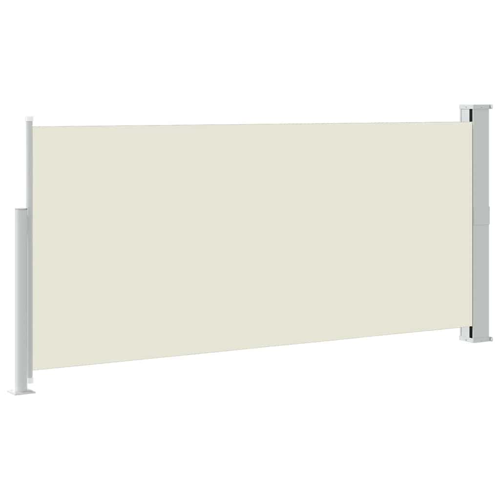 Retractable Side Awning 140 x 314 cm Cream