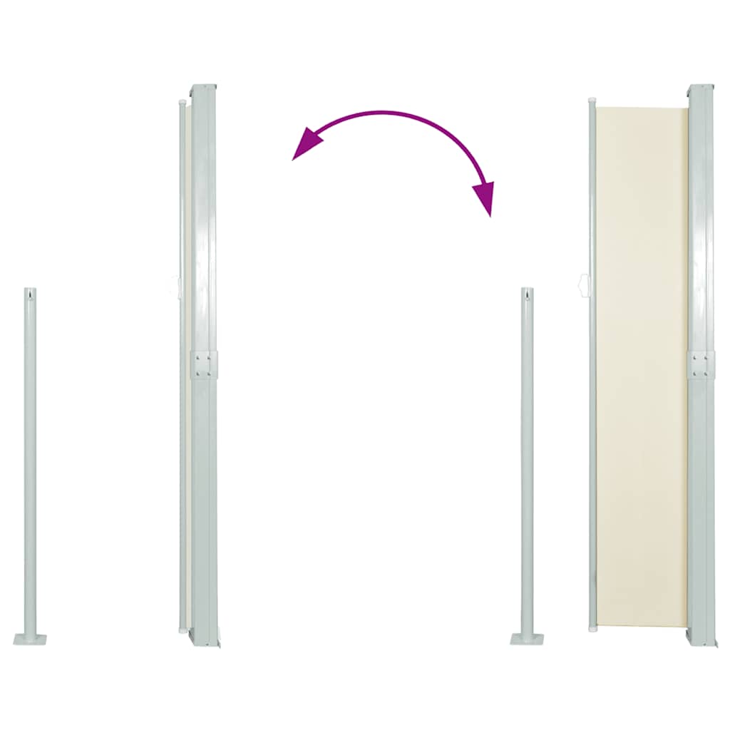 Side Awning | Cream, Green Grey