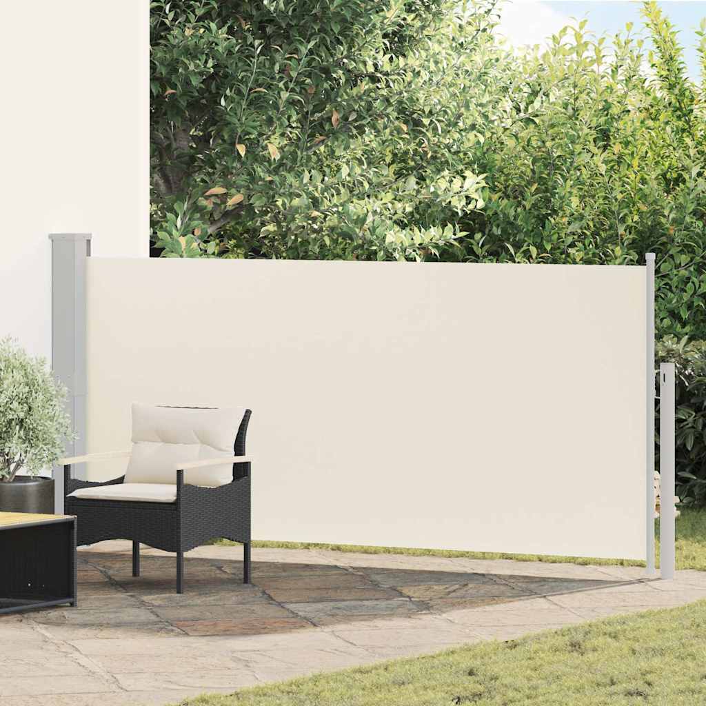 Retractable Side Awning 140 x 314 cm Cream