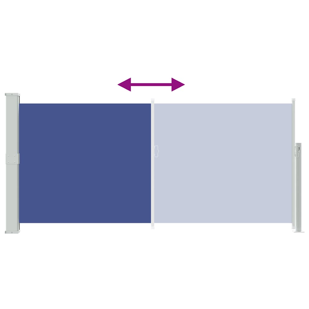 Side Awning | Blue | Steel frame, 100% polyester fabric with PU coating