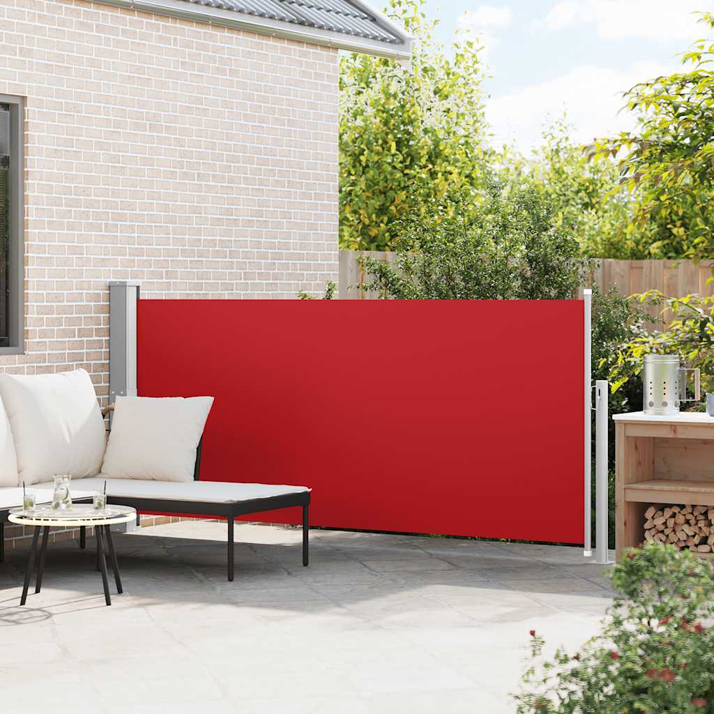 Retractable Side Awning 140 x 300 cm Red