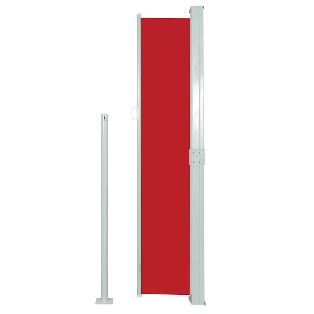 45356 vidaXL Retractable Side Awning 140 x 300 cm Red