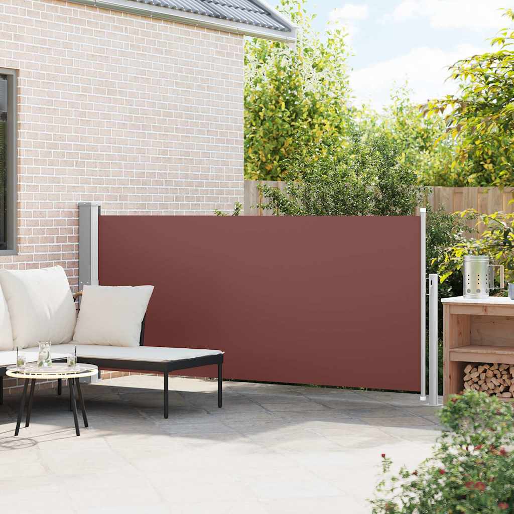 Side Awning | Brown | Steel frame, 100% polyester fabric with PU coating