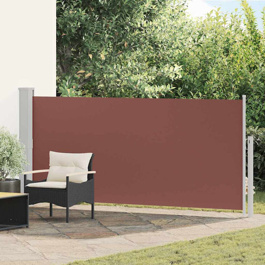 Retractable Side Awning 140 x 300 cm Brown