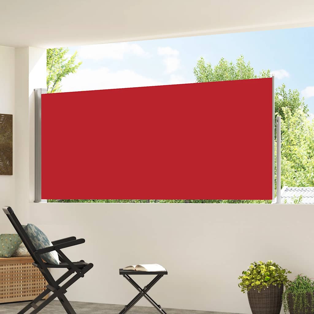 Retractable Side Awning 117x314 cm Red