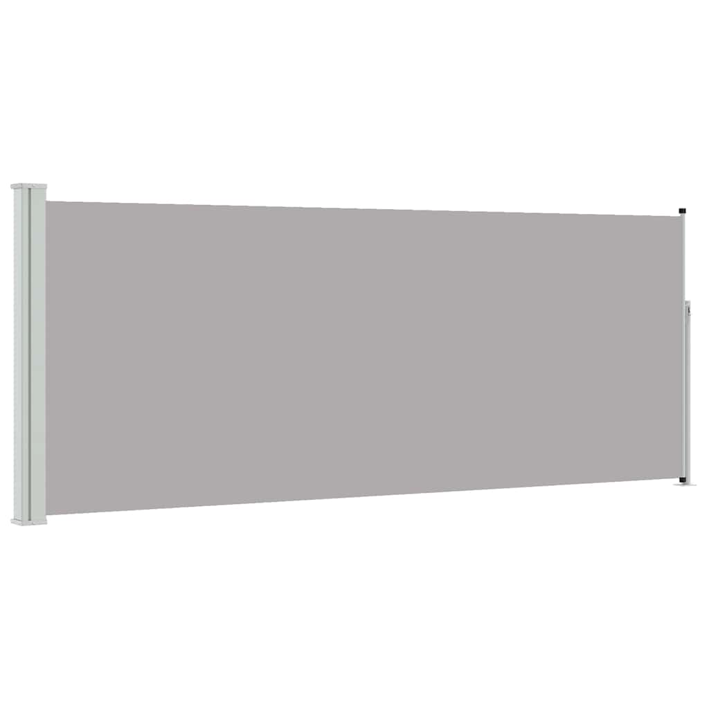 Retractable Side Awning 117x314 cm Grey