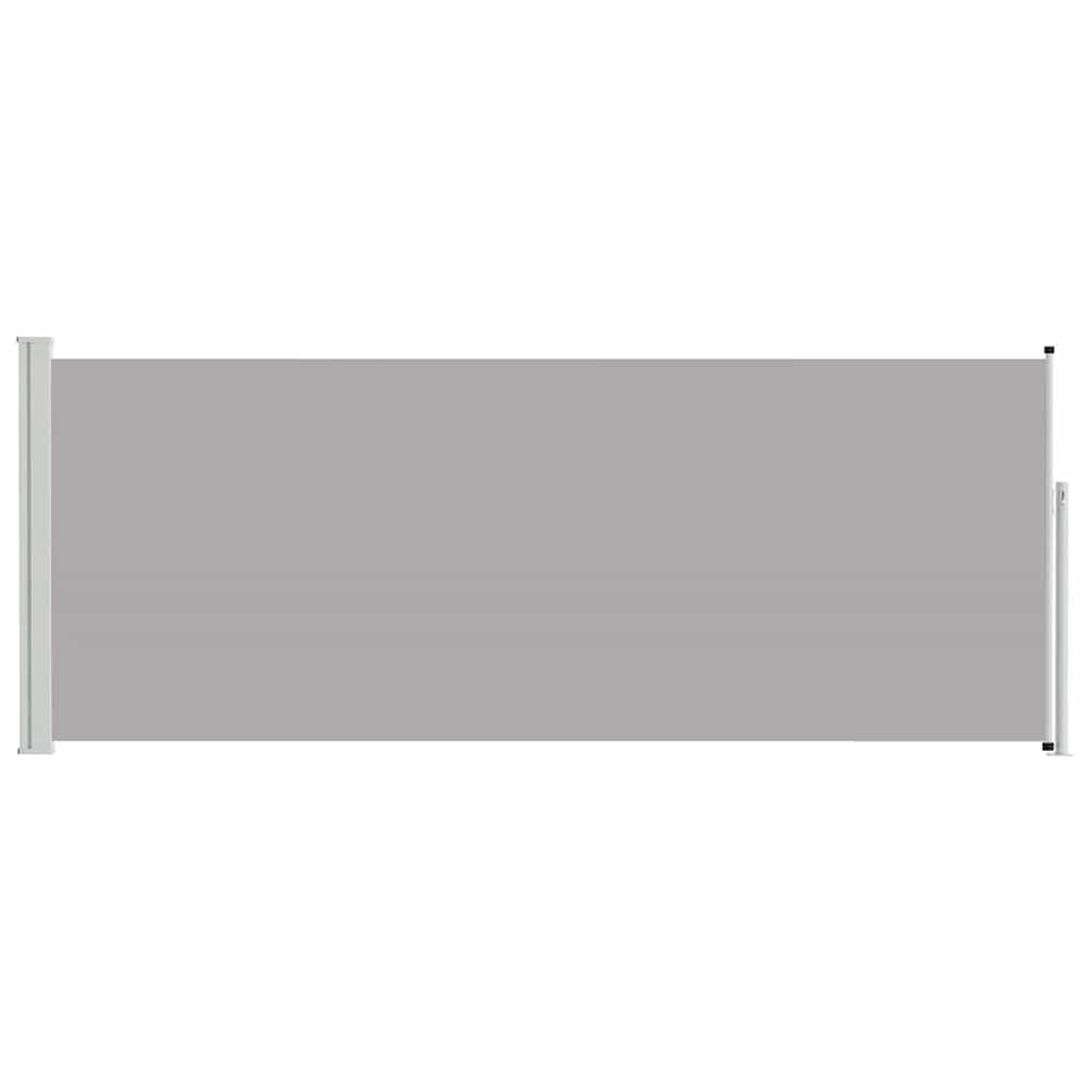 Retractable Side Awning 117x314 cm Grey