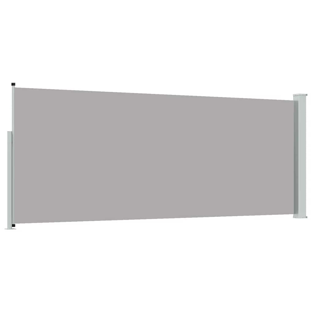 Retractable Side Awning 117x314 cm Grey