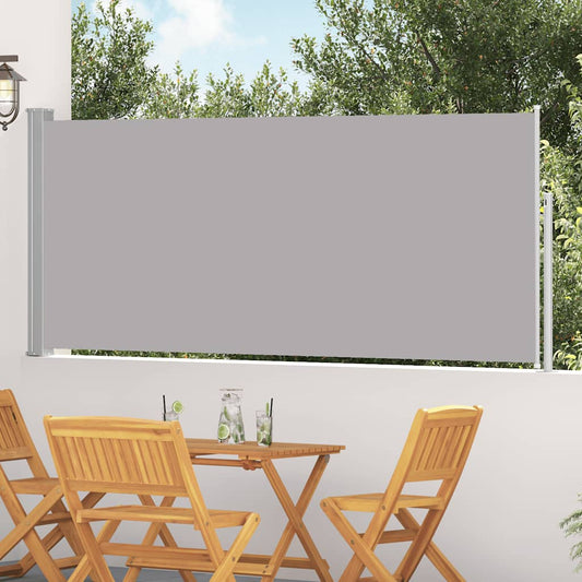 Retractable Side Awning 117x314 cm Grey