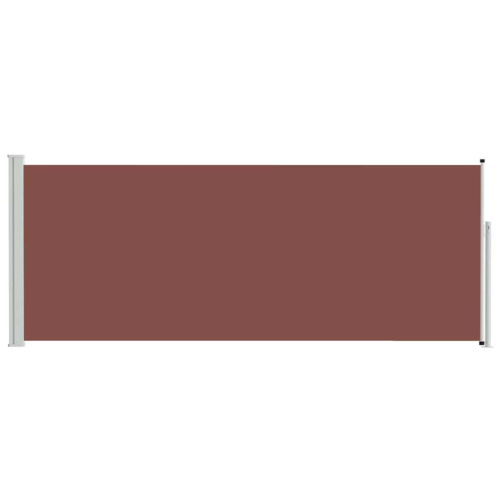 Retractable Side Awning 117x314 cm Brown