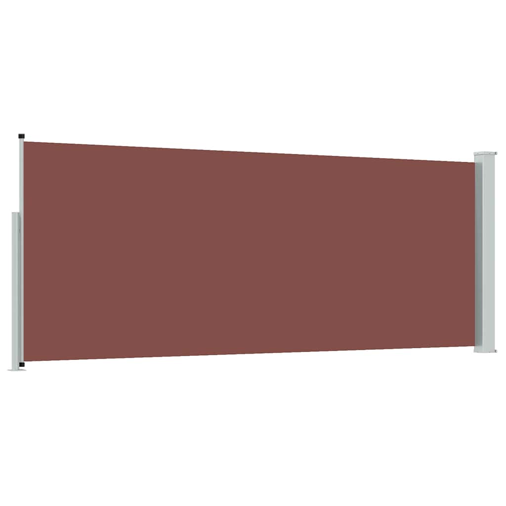 Retractable Side Awning 117x314 cm Brown