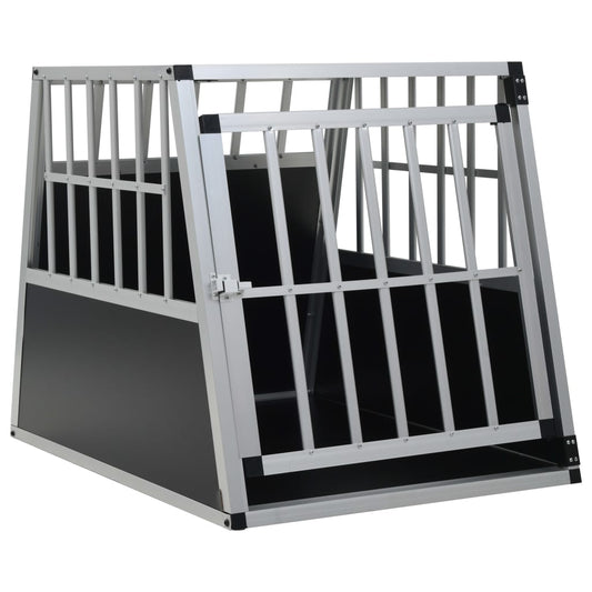 Dog Cage | Silver | Aluminium and MDF | 65 x 91 x 69.5 cm | Lightweight
