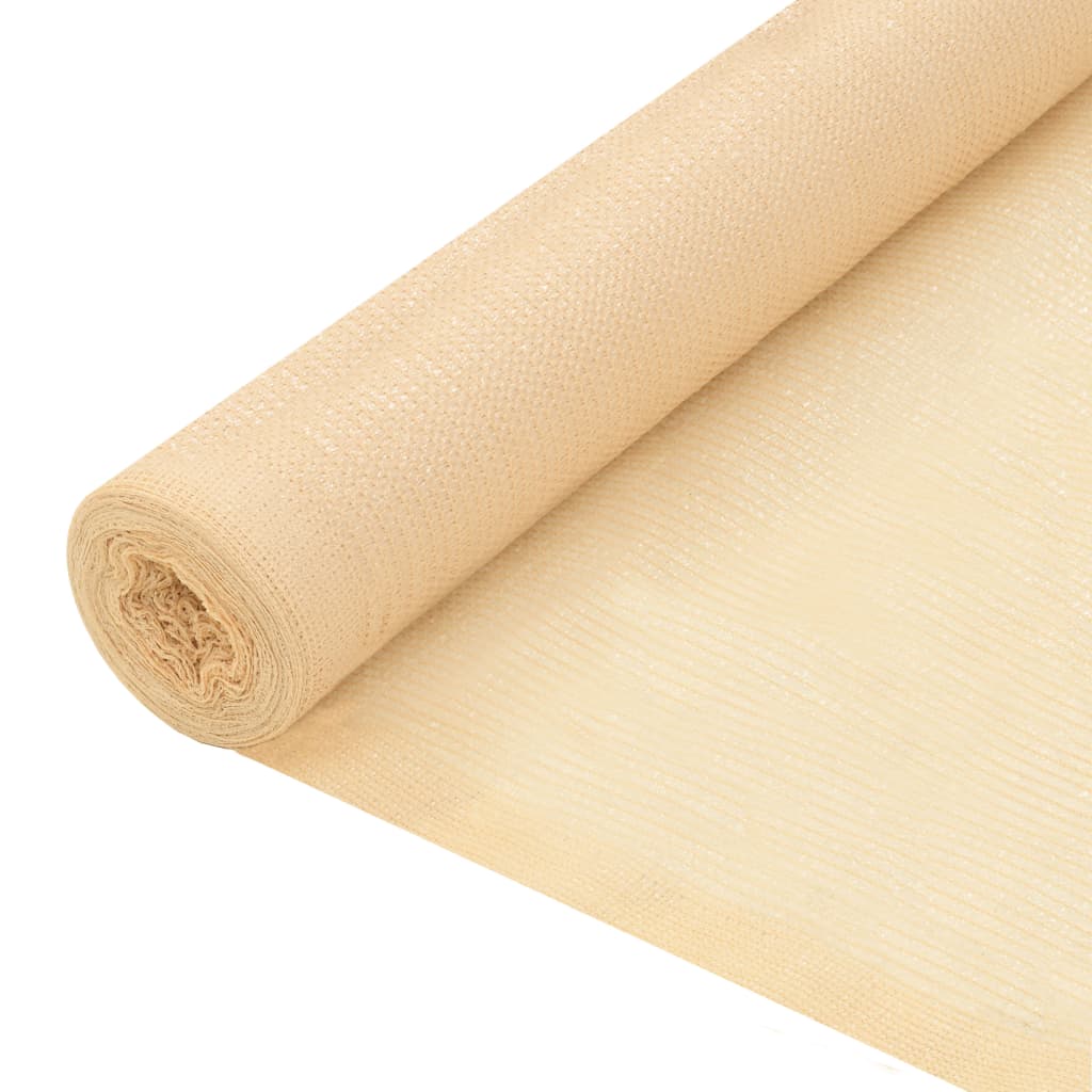 vidaXL Privacy Net HDPE 2x25 m Beige