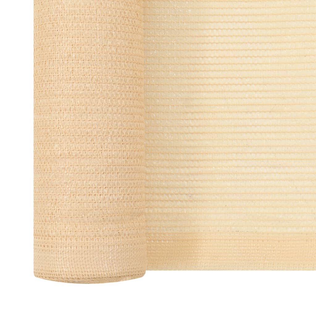 vidaXL Privacy Net HDPE 2x25 m Beige