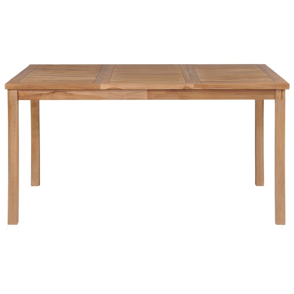 vidaXL Garden Table 150x90x77 cm Solid Teak Wood