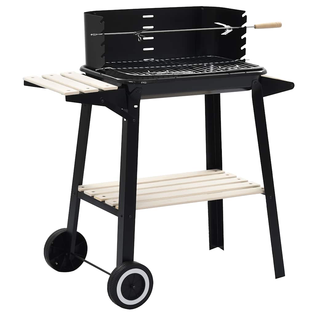 45367 vidaXL Charcoal BBQ Stand with Wheels