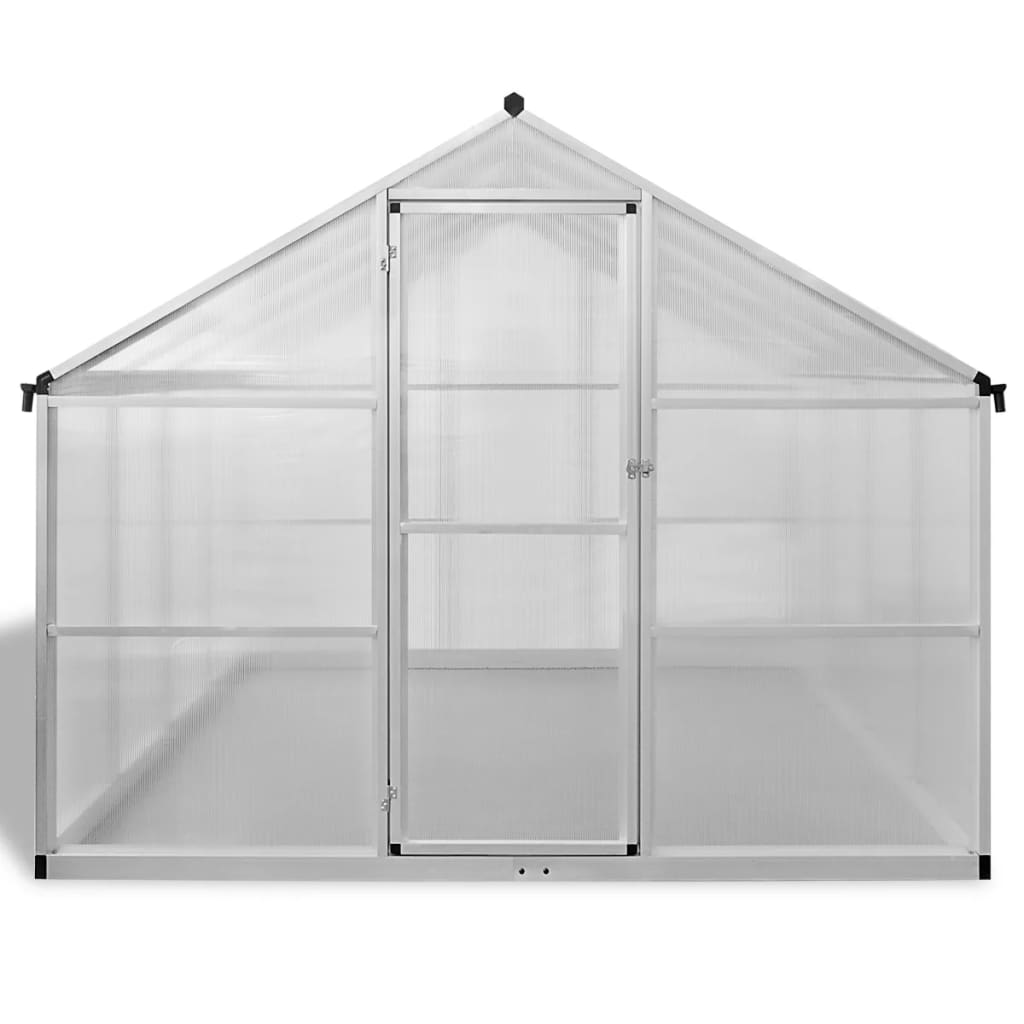 vidaXL Greenhouse Aluminium 481x250x195 cm 23.44 m³