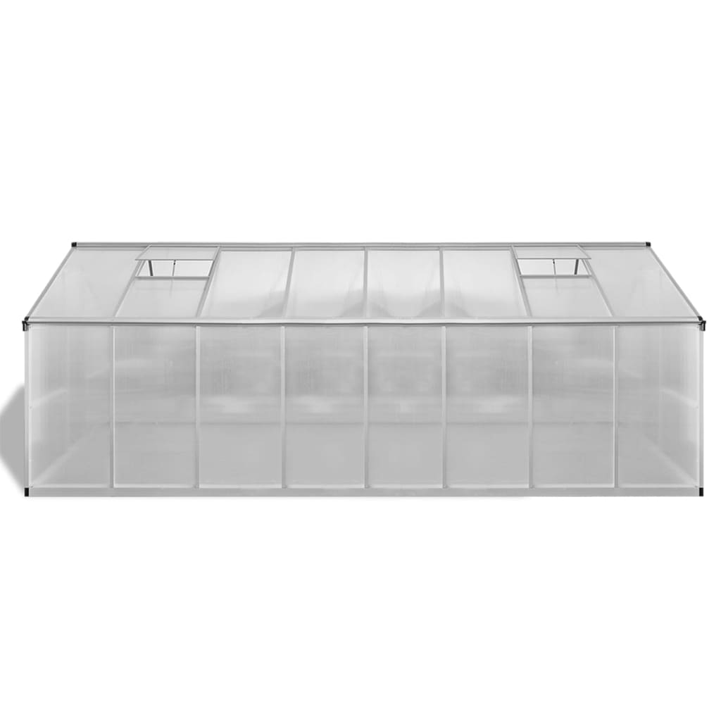 vidaXL Greenhouse Aluminium 481x250x195 cm 23.44 m³