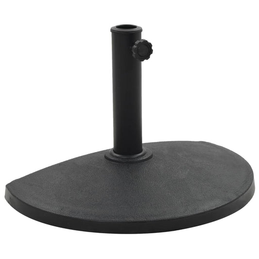 Parasol Base | Black | Polyresin | Standard | Decorative Inlays