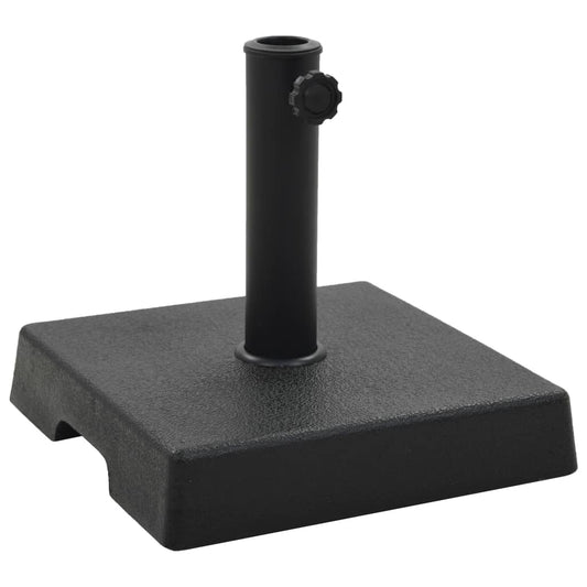 Parasol Base Square Polyresin 8 kg Black