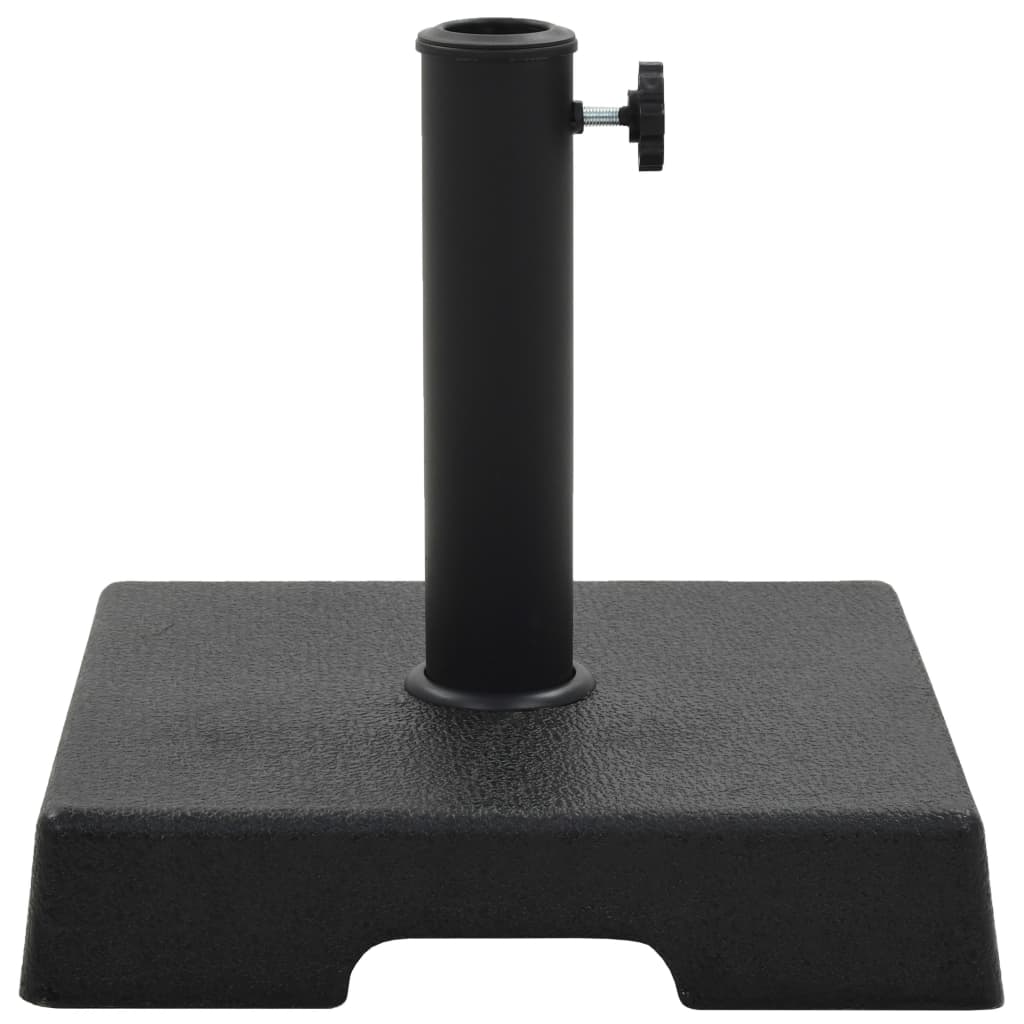Parasol Base Square Polyresin 8 kg Black