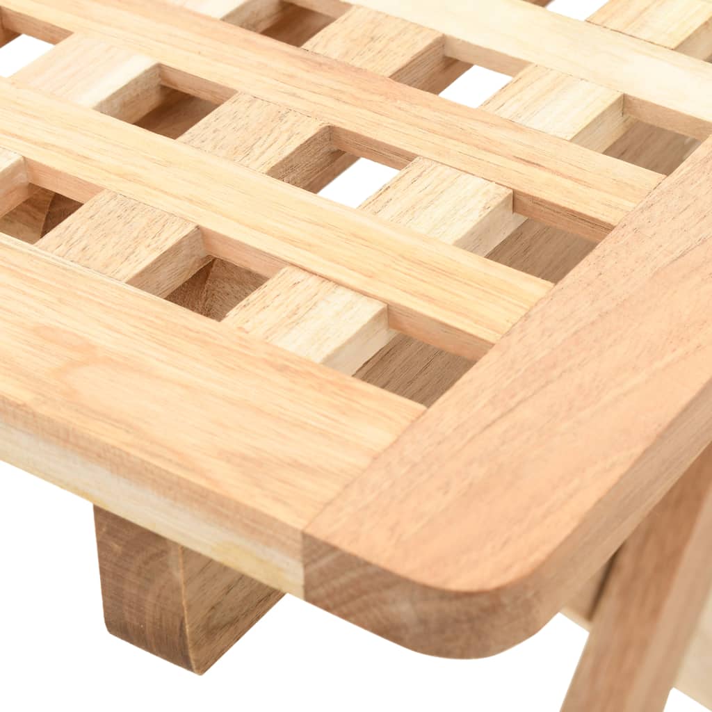 247105 vidaXL Foldable Side Table Solid Walnut Wood 50x50x49 cm