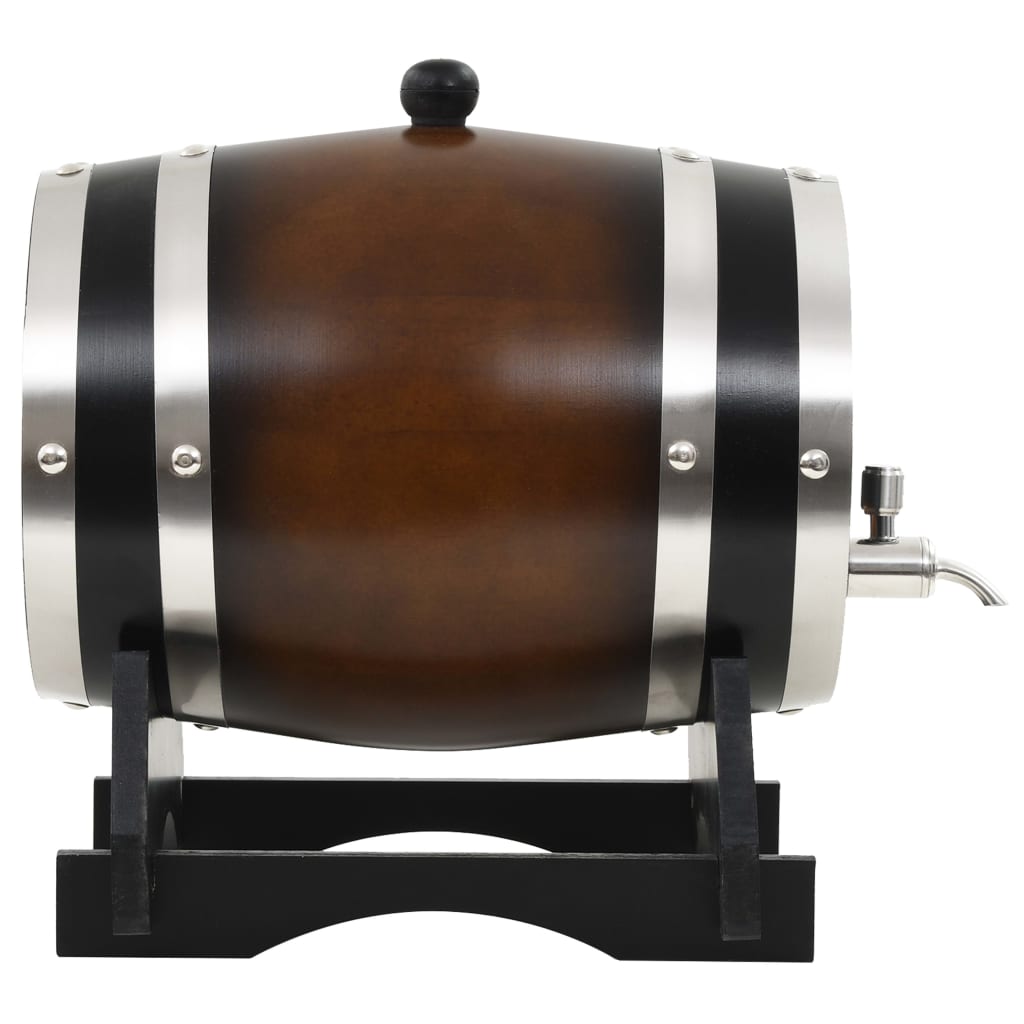 vidaXL Wine Barrel with Tap Solid Pinewood 6 L