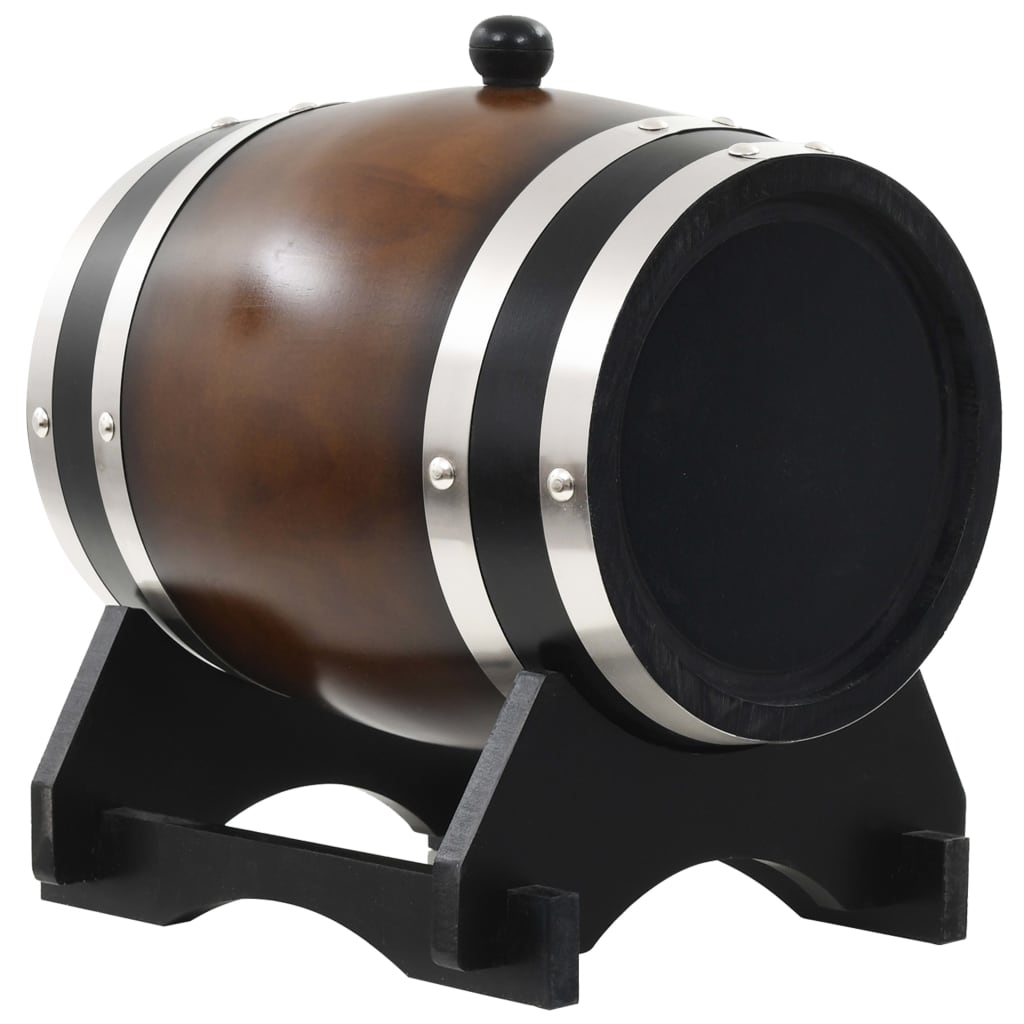 vidaXL Wine Barrel with Tap Solid Pinewood 6 L