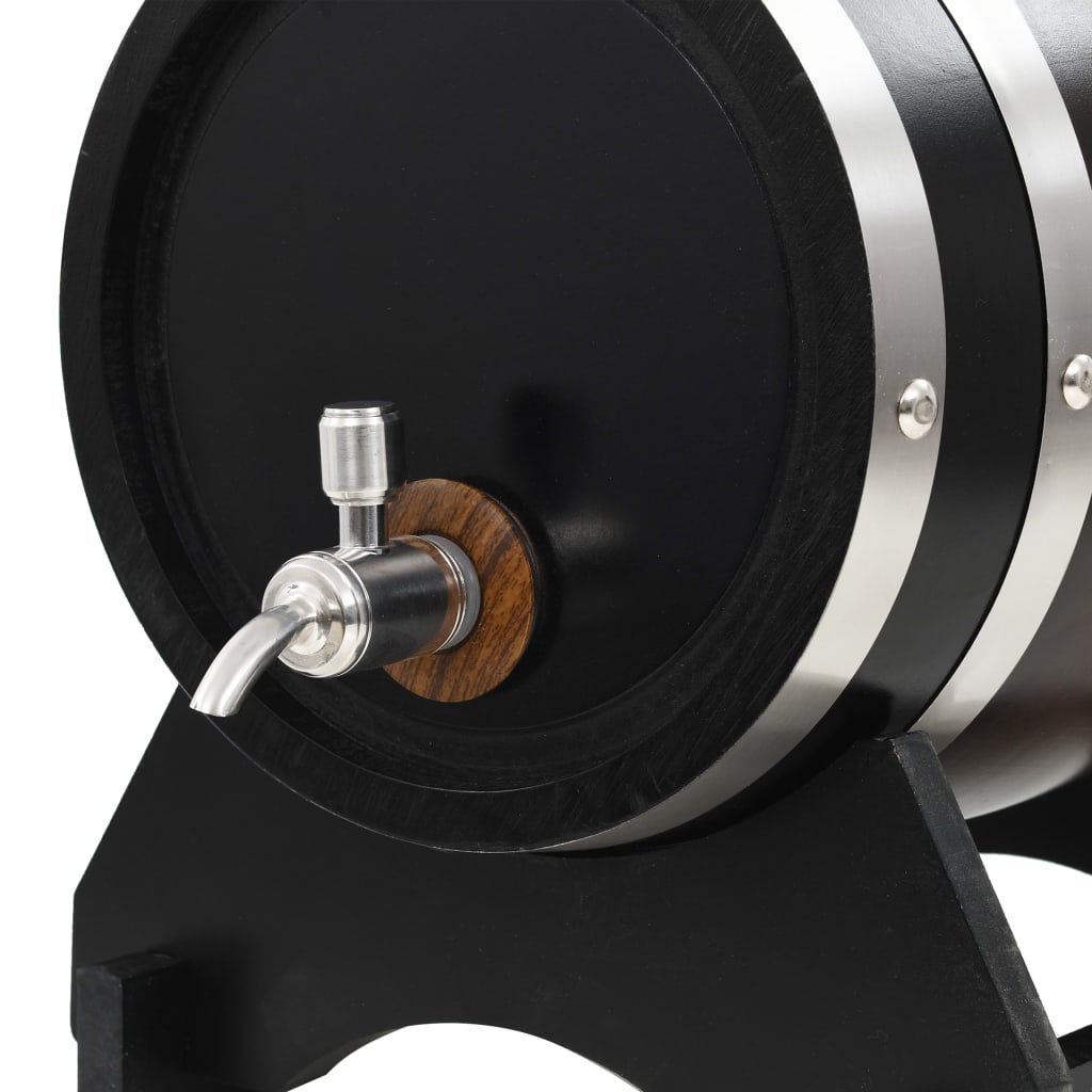 vidaXL Wine Barrel with Tap Solid Pinewood 6 L