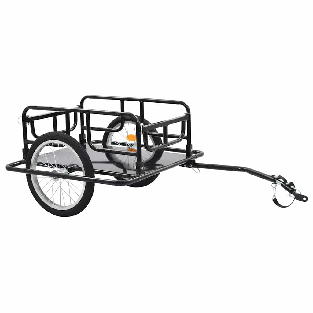Bike Trailer 130x73x48,5 cm Steel Black