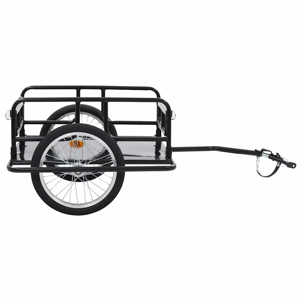 Bike Trailer 130x73x48,5 cm Steel Black