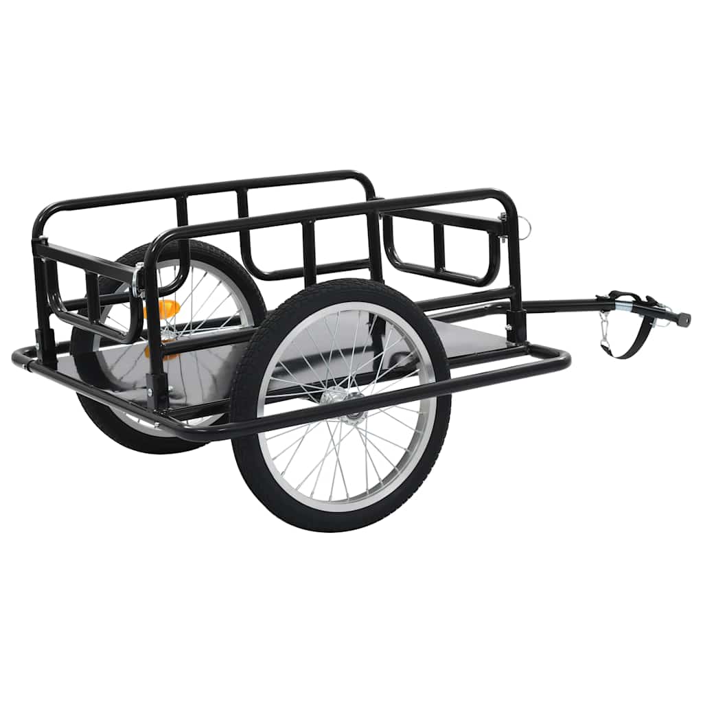Bike Trailer 130x73x48,5 cm Steel Black