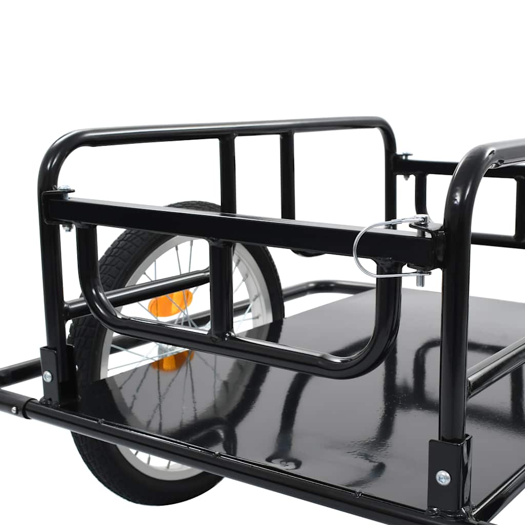 Bike Trailer 130x73x48,5 cm Steel Black