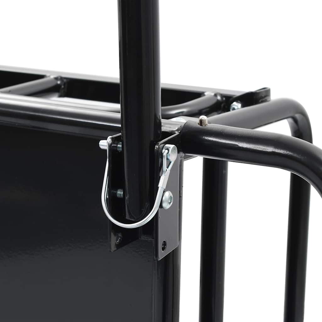 Bike Trailer 130x73x48,5 cm Steel Black
