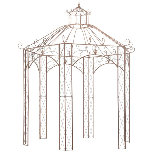 Pavilion | Antique brown | Wrought iron | 3m | Decorative Inlays