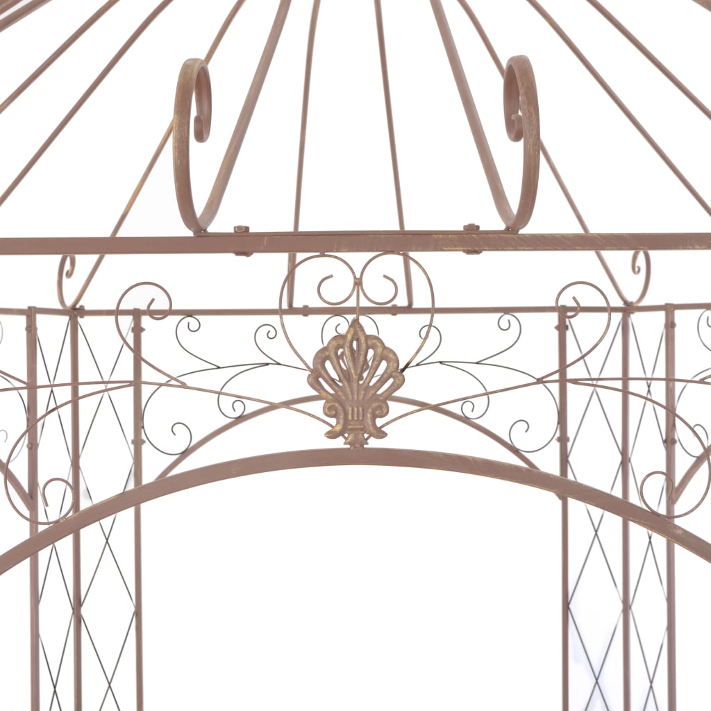 Pavilion | Antique brown | Wrought iron | 3m | Decorative Inlays
