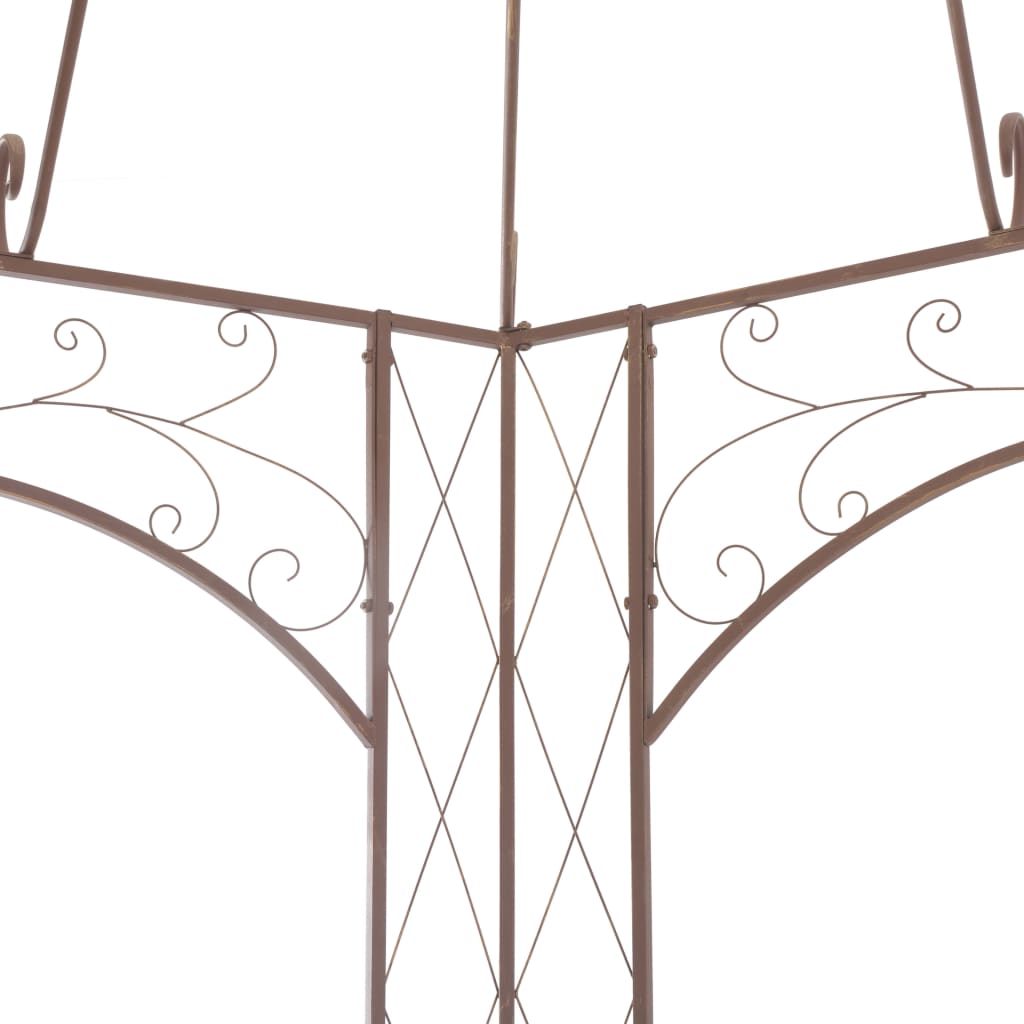 Pavilion | Antique brown | Wrought iron | 3m | Decorative Inlays