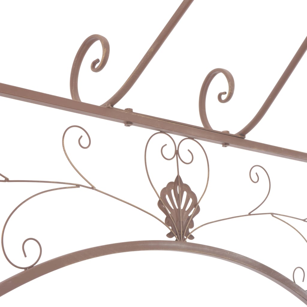 Pavilion | Antique brown | Wrought iron | 3m | Decorative Inlays