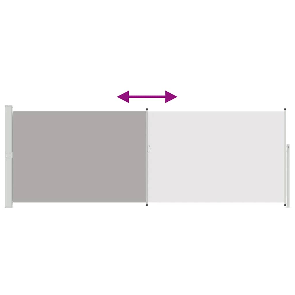 Side Awning | Grey | Steel frame, 100% polyester fabric with PU coating