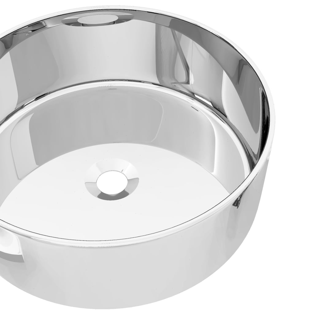 vidaXL Wash Basin 40x15 cm Ceramic Silver