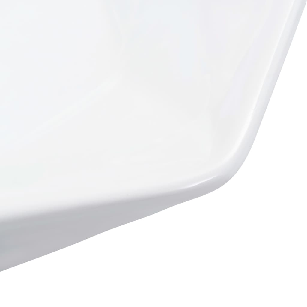 vidaXL Wash Basin 41x36.5x12 cm Ceramic White