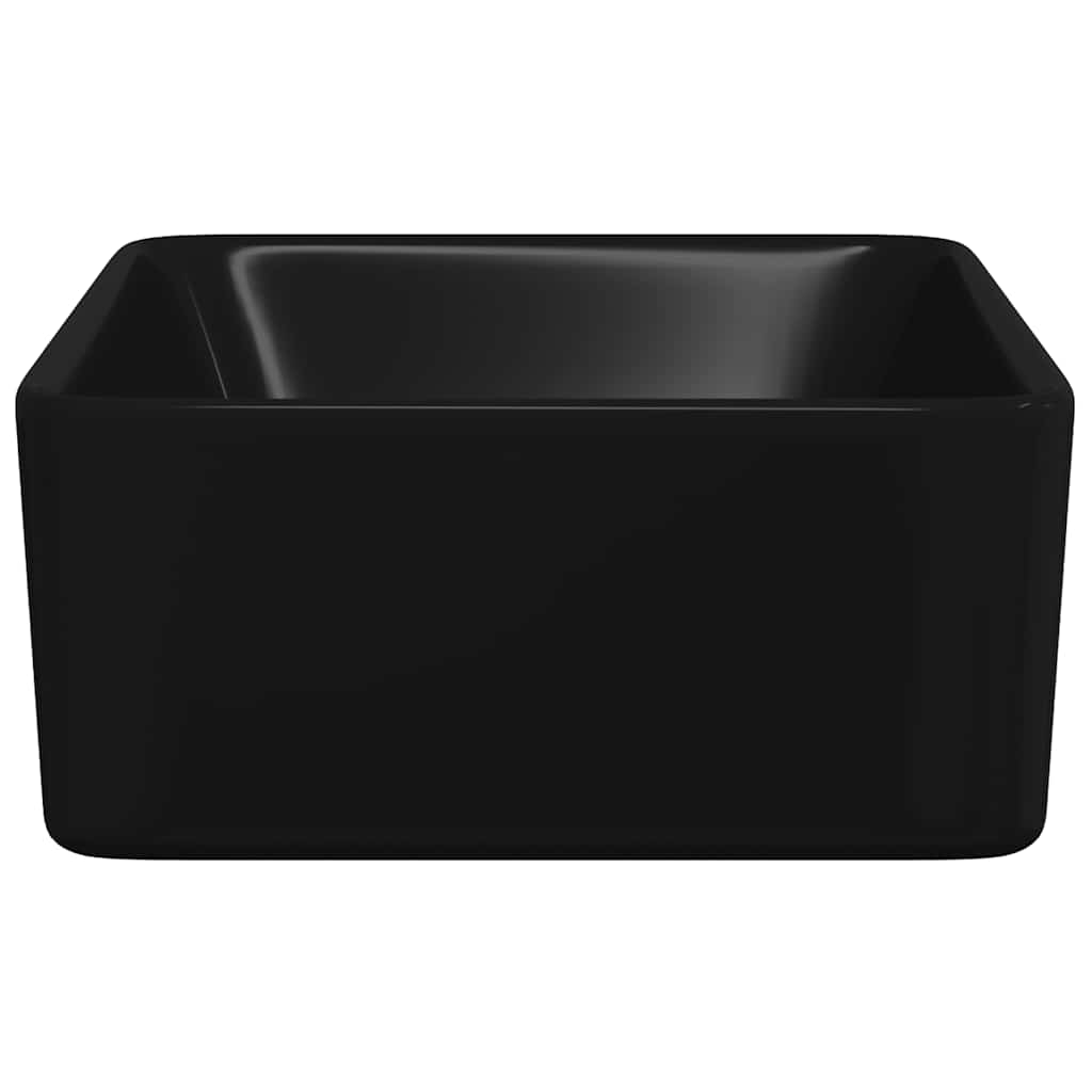 Wash Basin 40x30x13 cm Ceramic Black