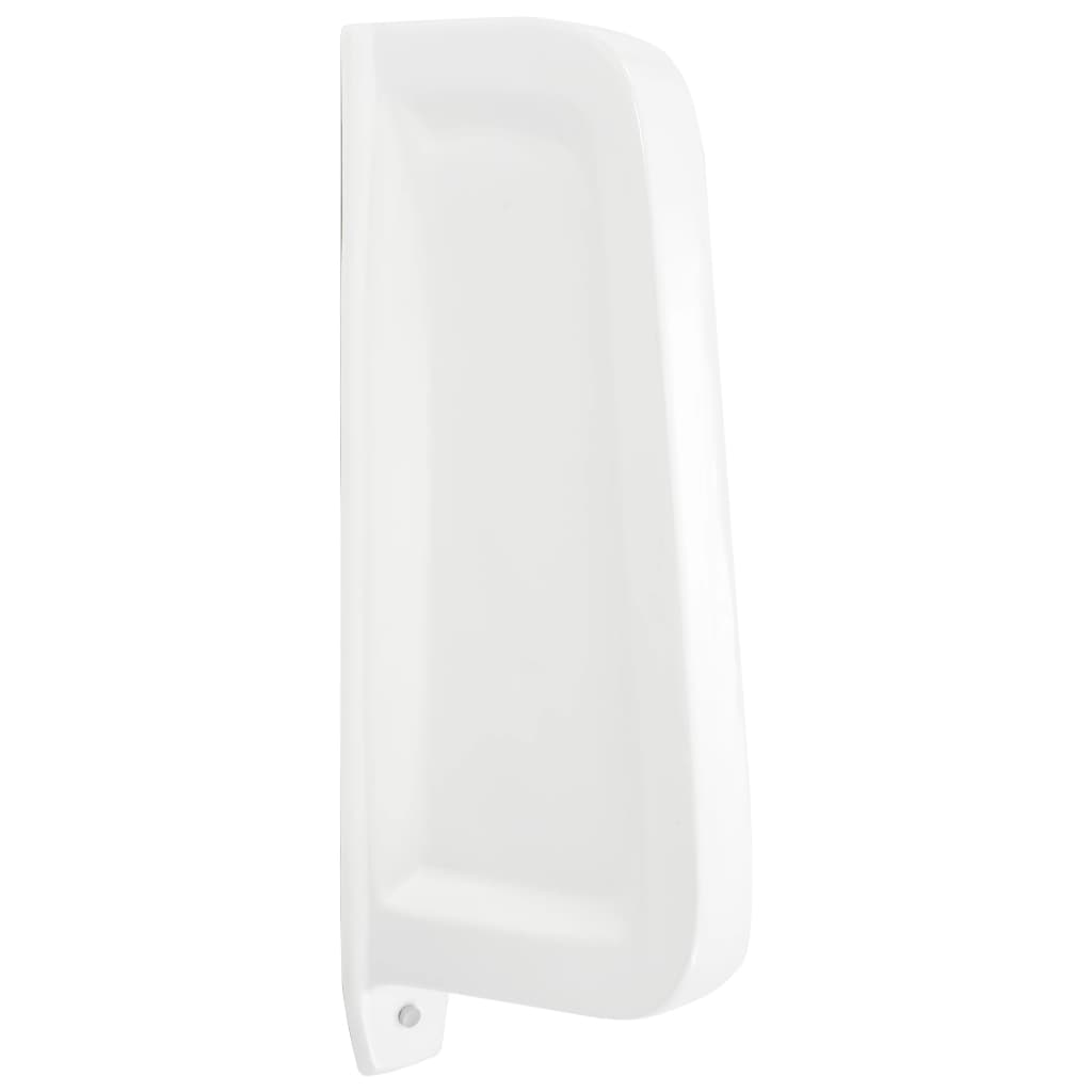 vidaXL Wall-mounted Urinal Privacy Screen Ceramic White