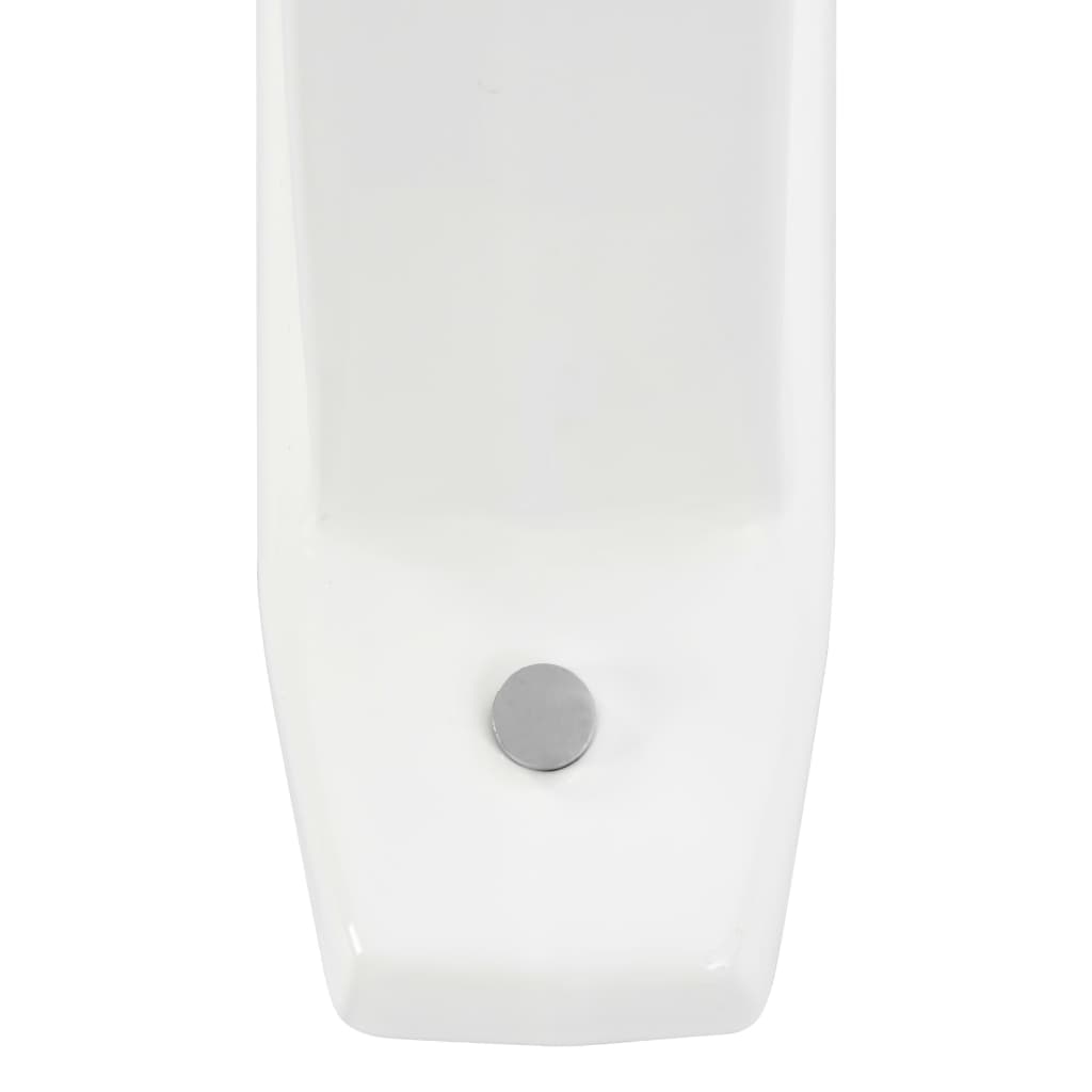 vidaXL Wall-mounted Urinal Privacy Screen Ceramic White