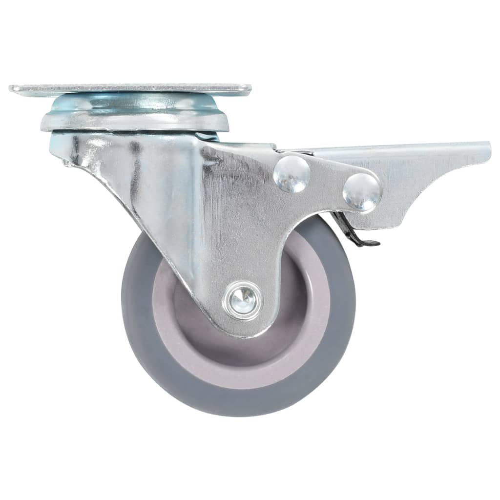 Swivel Casters with Double Brakes 4 pcs 50 mm