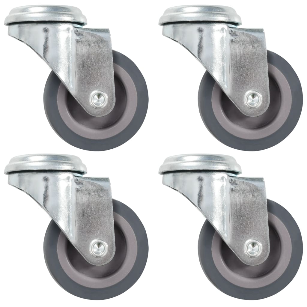 Bolt Hole Swivel Casters 4 pcs 50 mm